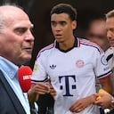 Uli Hoeness y Jamal Musiala. El directivo habló de la situación que pasa el jugador del Bayern Múnich