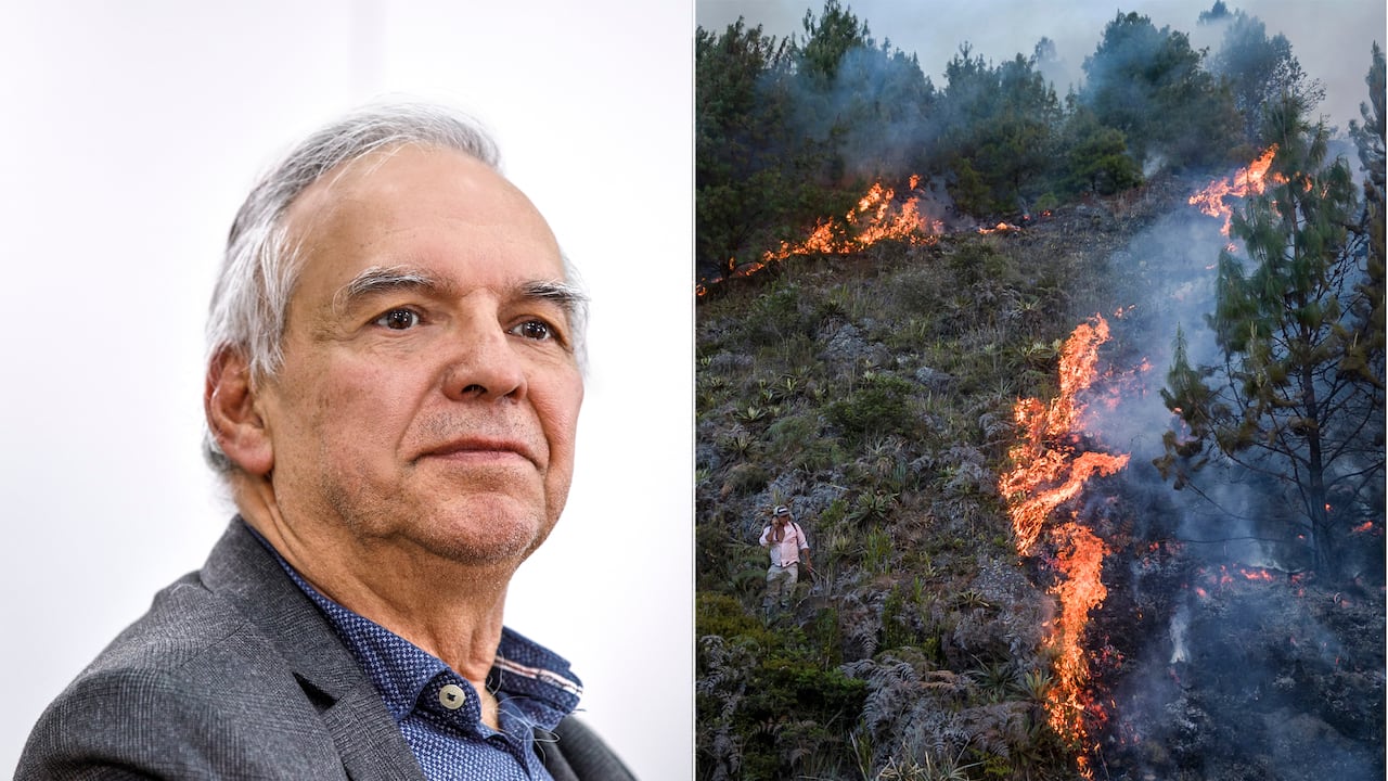 Ricardo Bonilla, ministro de Hacienda, también afectado por los incendios