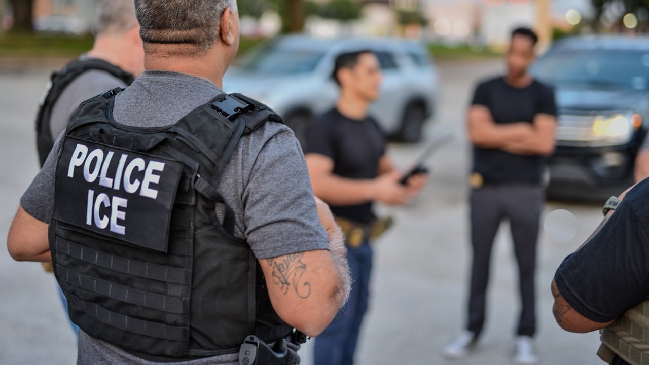 Agentes del ICE en Estados Unidos.