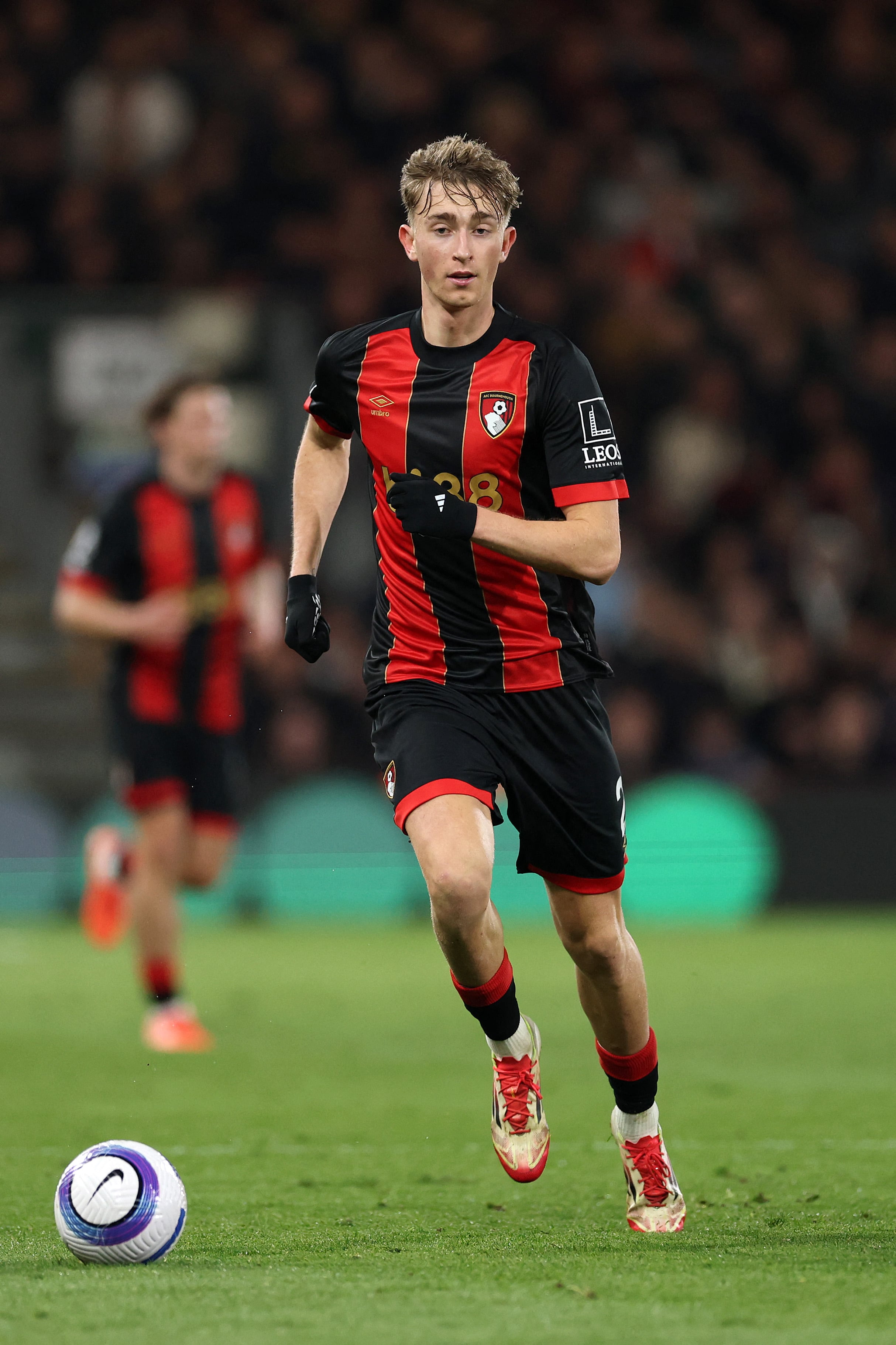 BOURNEMOUTH, ENGLAND - APRIL 02: Dean Huijsen of Bournemouth in action during the Premier League match between AFC Bournemouth and Ipswich Town FC at Vitality Stadium on April 02, 2025 in Bournemouth, England. (Photo by Richard Heathcote/Getty Images) (Photo by Richard HEATHCOTE / GETTY IMAGES EUROPE / Getty Images via AFP)
