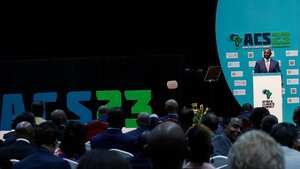 Cumbre Africana sobre el Clima 2023 en el Centro Internacional de Convenciones Kenyatta (KICC) en Nairobi.