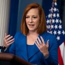 La secretaria de prensa de la Casa Blanca, Jen Psaki, habla durante una conferencia de prensa en la Casa Blanca, el lunes 24 de mayo de 2021 en Washington. (Foto AP / Evan Vucci)