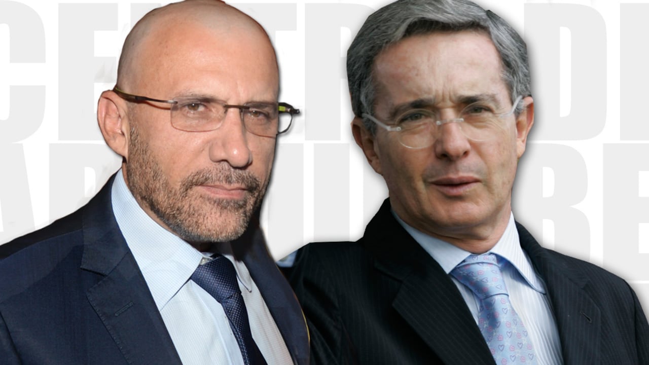 Roy Barreras y Álvaro Uribe Vélez.