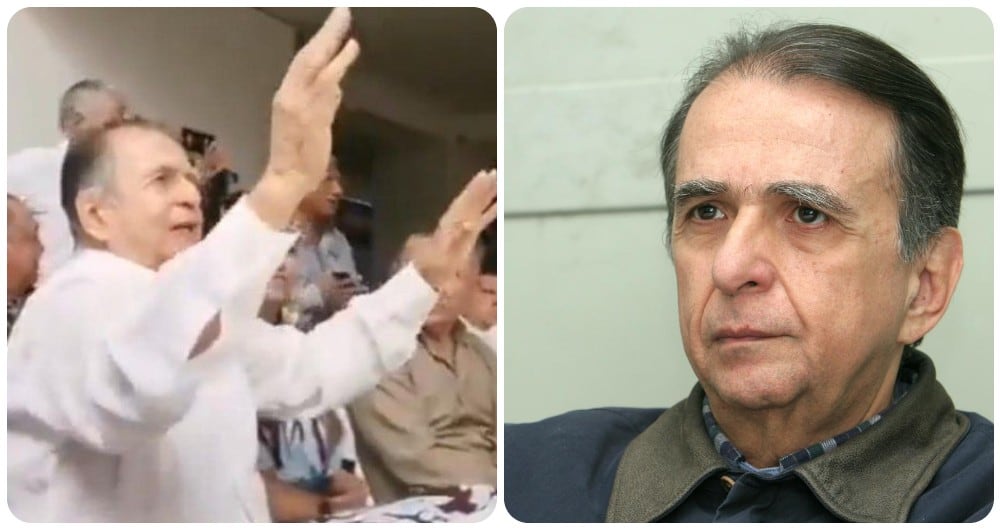 Alberto Santofimio Botero, en Ibagué y días antes de salir de la cárcel.