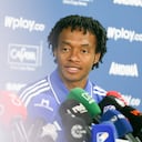 Millonarios presentó a Juan Guillermo Cuadrado como nuevo jugador del club.