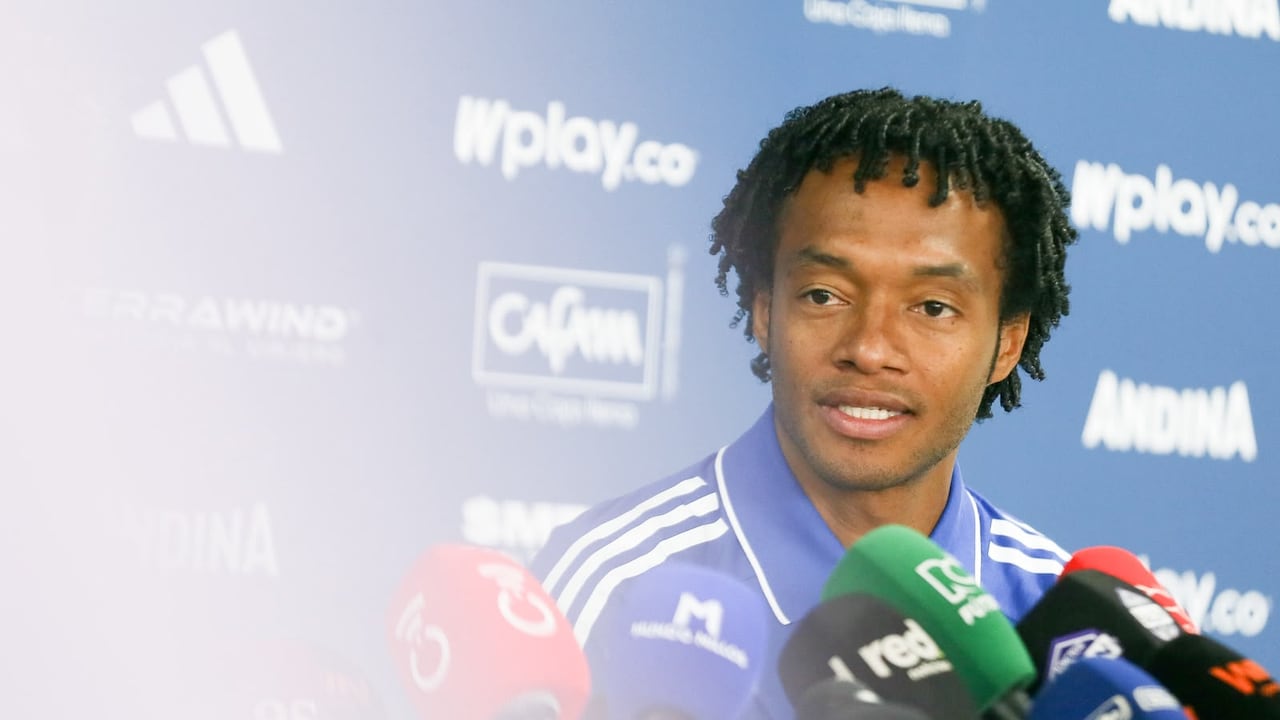Millonarios presentó a Juan Guillermo Cuadrado como nuevo jugador del club.