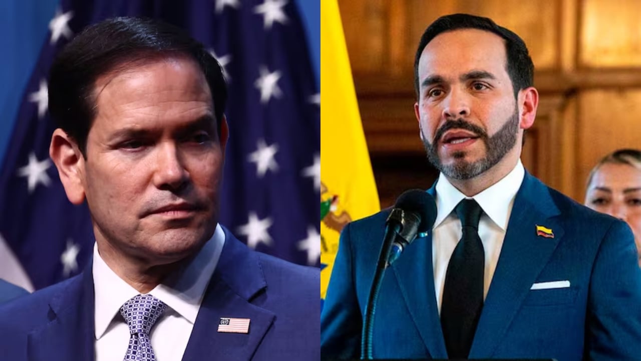 De izquierda a derecha: Marco Rubio y Abelardo De La Espriella.
