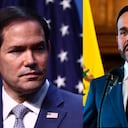 De izquierda a derecha: Marco Rubio y Abelardo De La Espriella.