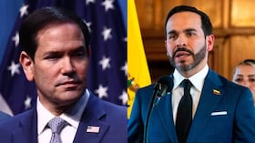 De izquierda a derecha: Marco Rubio y Abelardo De La Espriella.