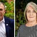 La ministra de Agricultura, Cecilia López, y el presidente del Congreso, Roy Barreras.