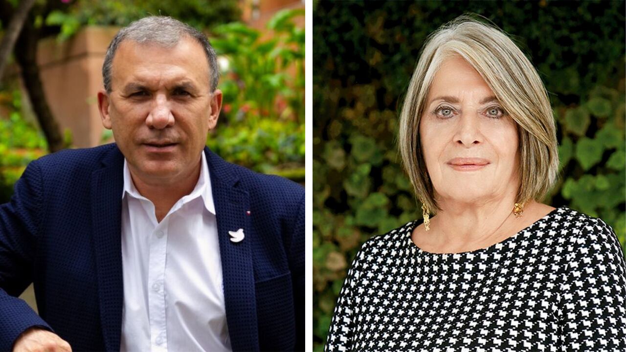 La ministra de Agricultura, Cecilia López, y el presidente del Congreso, Roy Barreras.