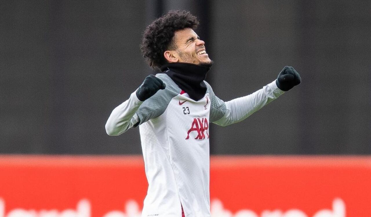 Luis Díaz celebra sentirse cerca de su reaparición con el Liverpool.