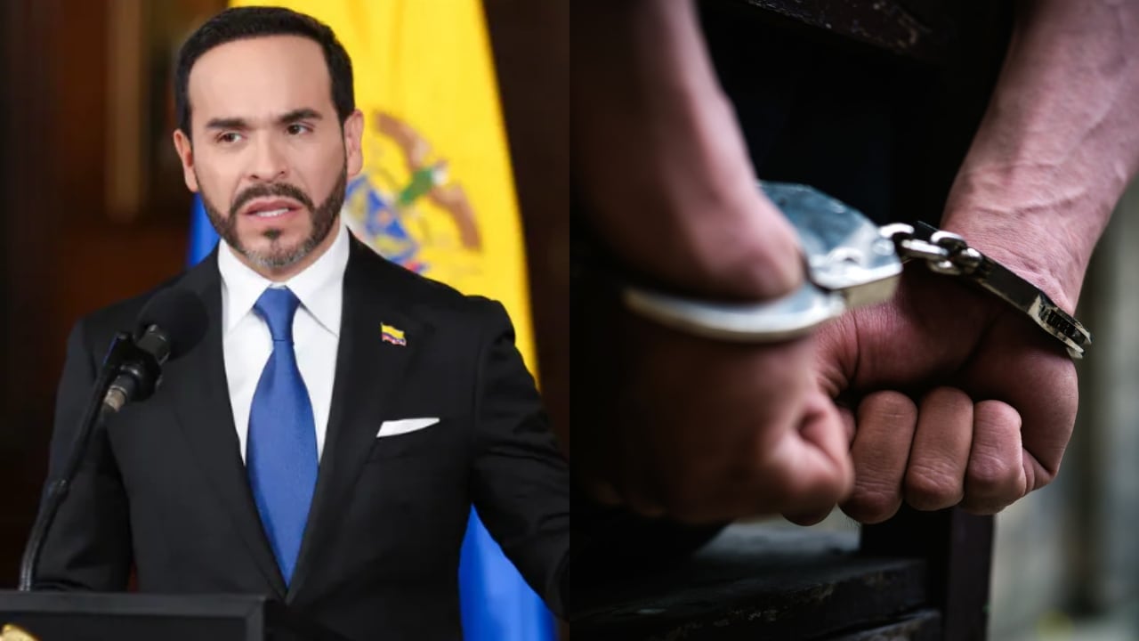 Presidente Abelardo De La Espriella y una imagen referencia de una captura.