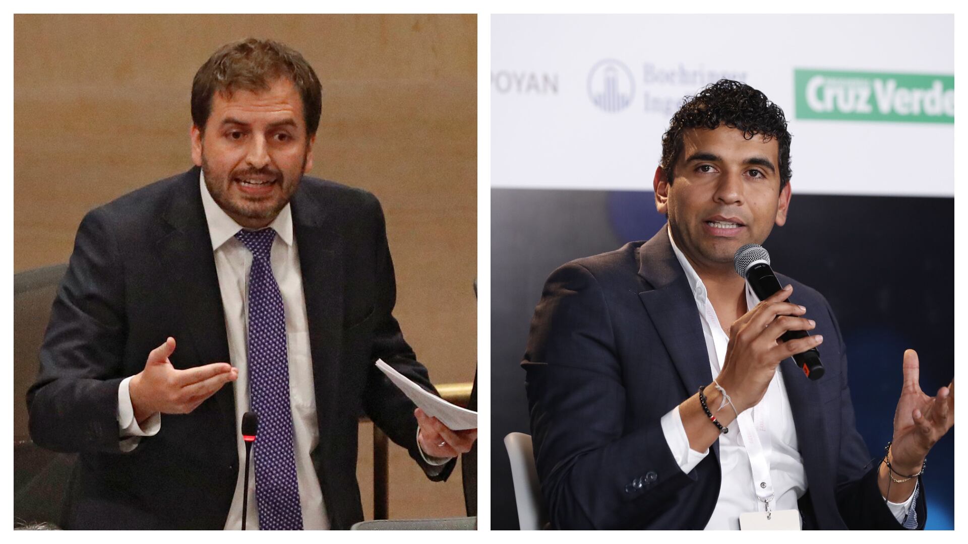 Andrés Forero y David Racero sostuvieron un fuerte agarrón.