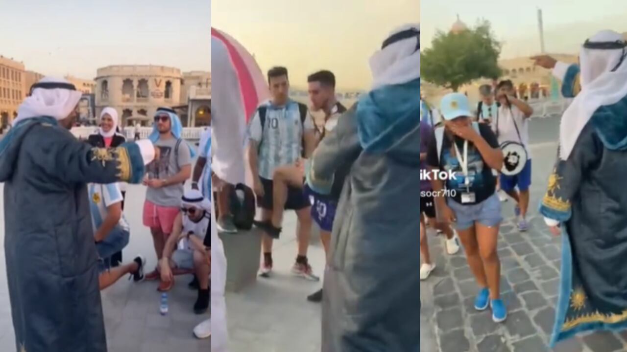 Hinchas Qatar 2022. Foto: Captura de pantalla TikTok Alfonso Perez Figueroa (alfonsocr710).