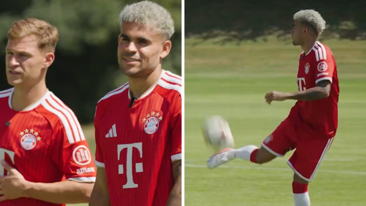 Luis Díaz, vencedor en reto de control y remate con Bayern Múnich.