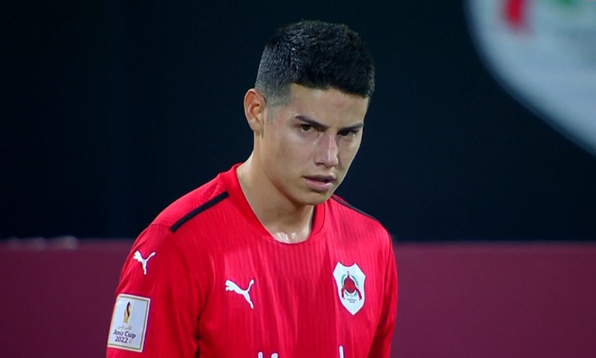 James Rodríguez. Foto: Captura de pantalla transmisión Alkass.