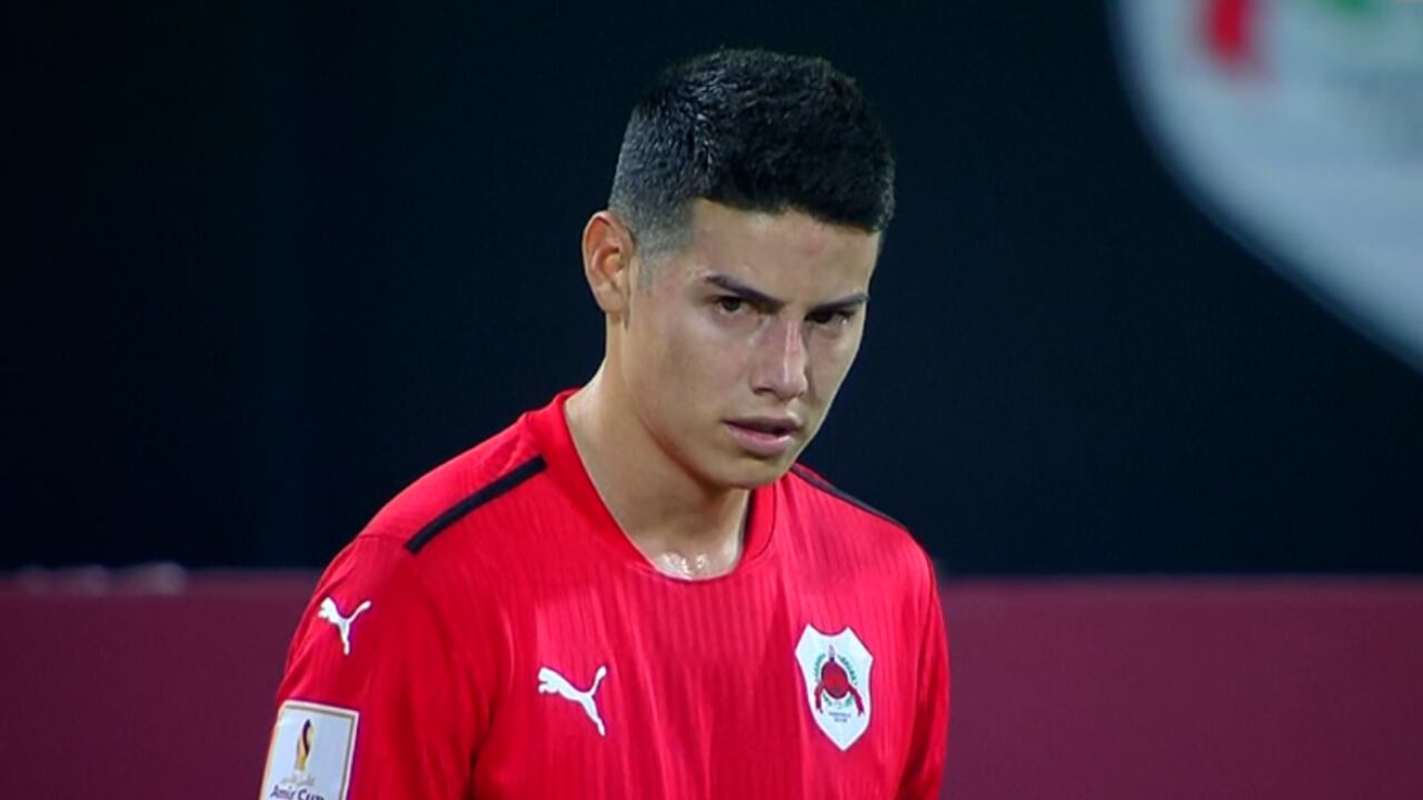 James Rodríguez. Foto: Captura de pantalla transmisión Alkass.