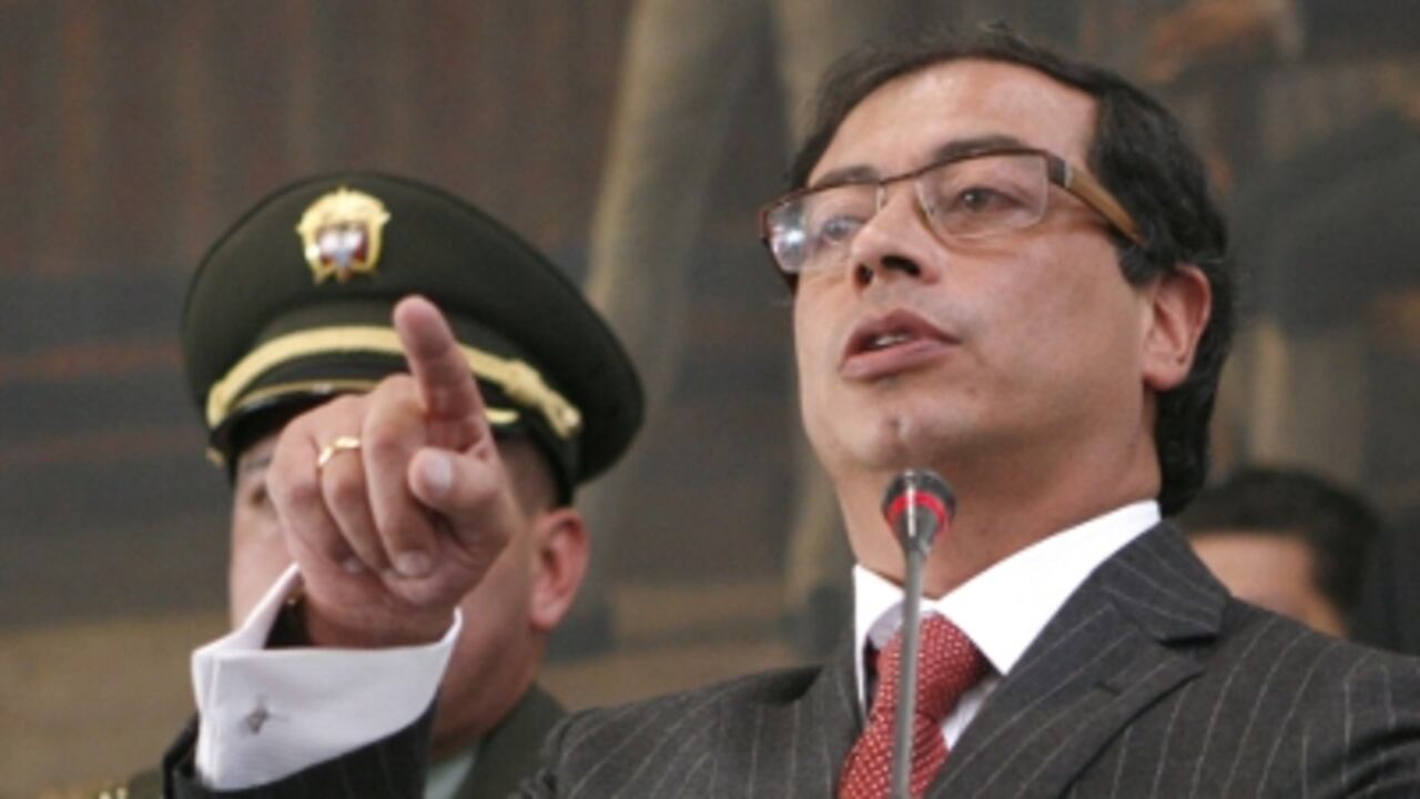 El alcalde de Bogotá Gustavo Petro.