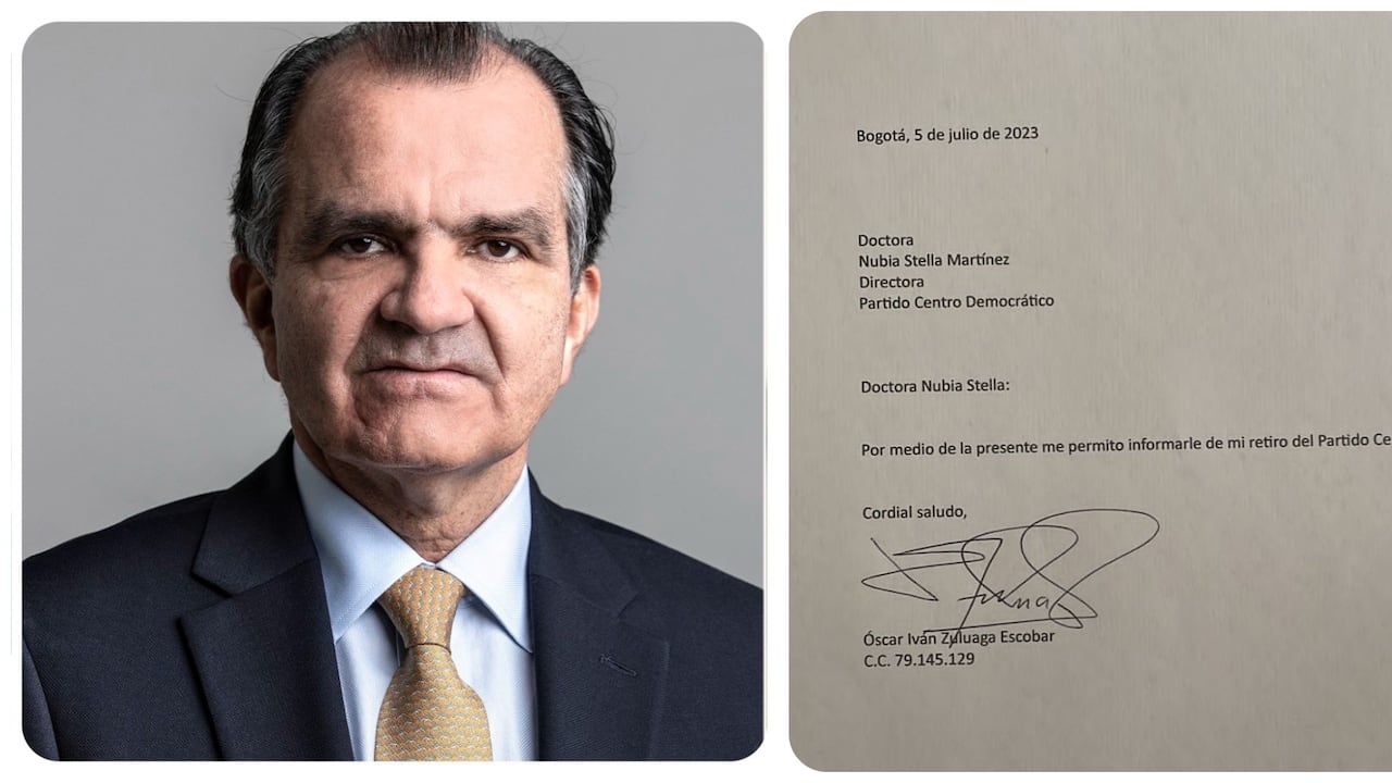Óscar Iván Zuluaga renunció al Centro Democrático