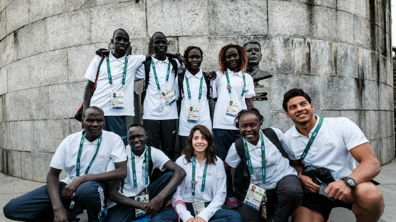 Estos deportistas son los primeros que conforman una delegación así. Foto: YASUYOSHI CHIBA / AFP