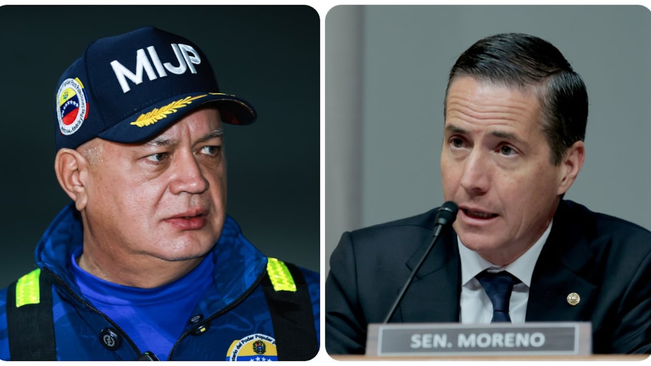 Diosdado Cabello y Bernie Moreno
