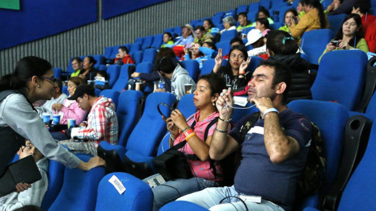 Espectadores de 'Cine para Todos', en la función del 27 de junio. Todas las fotos: Guillermo Torres