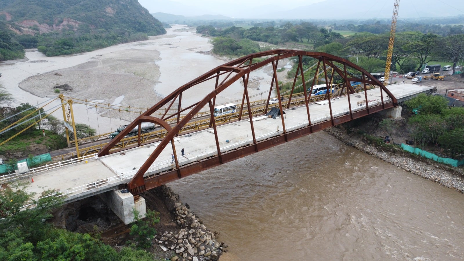 Así se encuentra actualmente el puente.