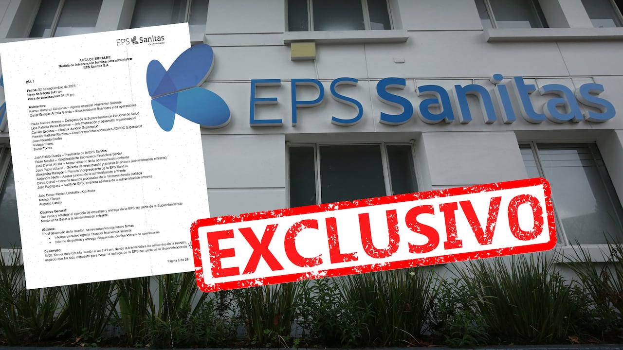 Exclusivo, este es el acta de entraga de Sanitas