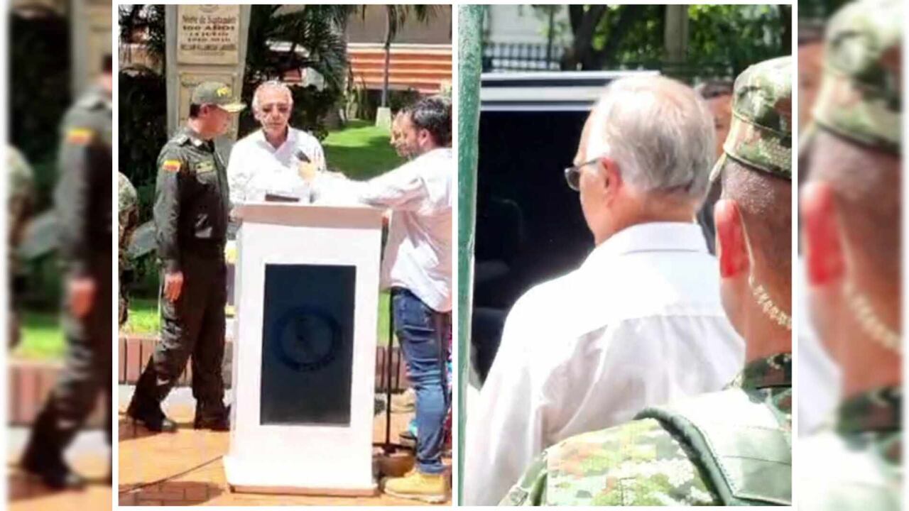 El ministro hizo caso omiso al llamado de la prensa y se montó a un vehículo para huir de la prensa.