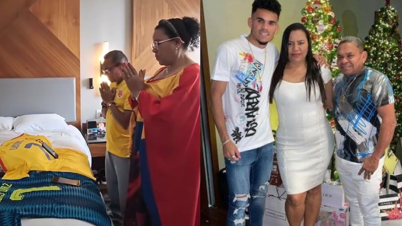 Padres de Lucho Díaz oraron por todo el plantel de la Selección Colombia.