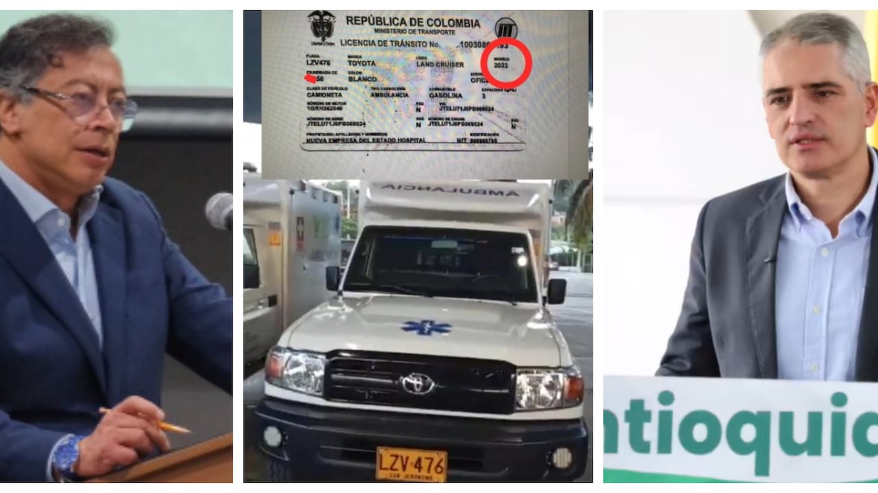 Una supuesta entrega de ambulancias enfrentó al presidente, Gustavo Petro, con el gobernador, Andrés Julián Rendón.
