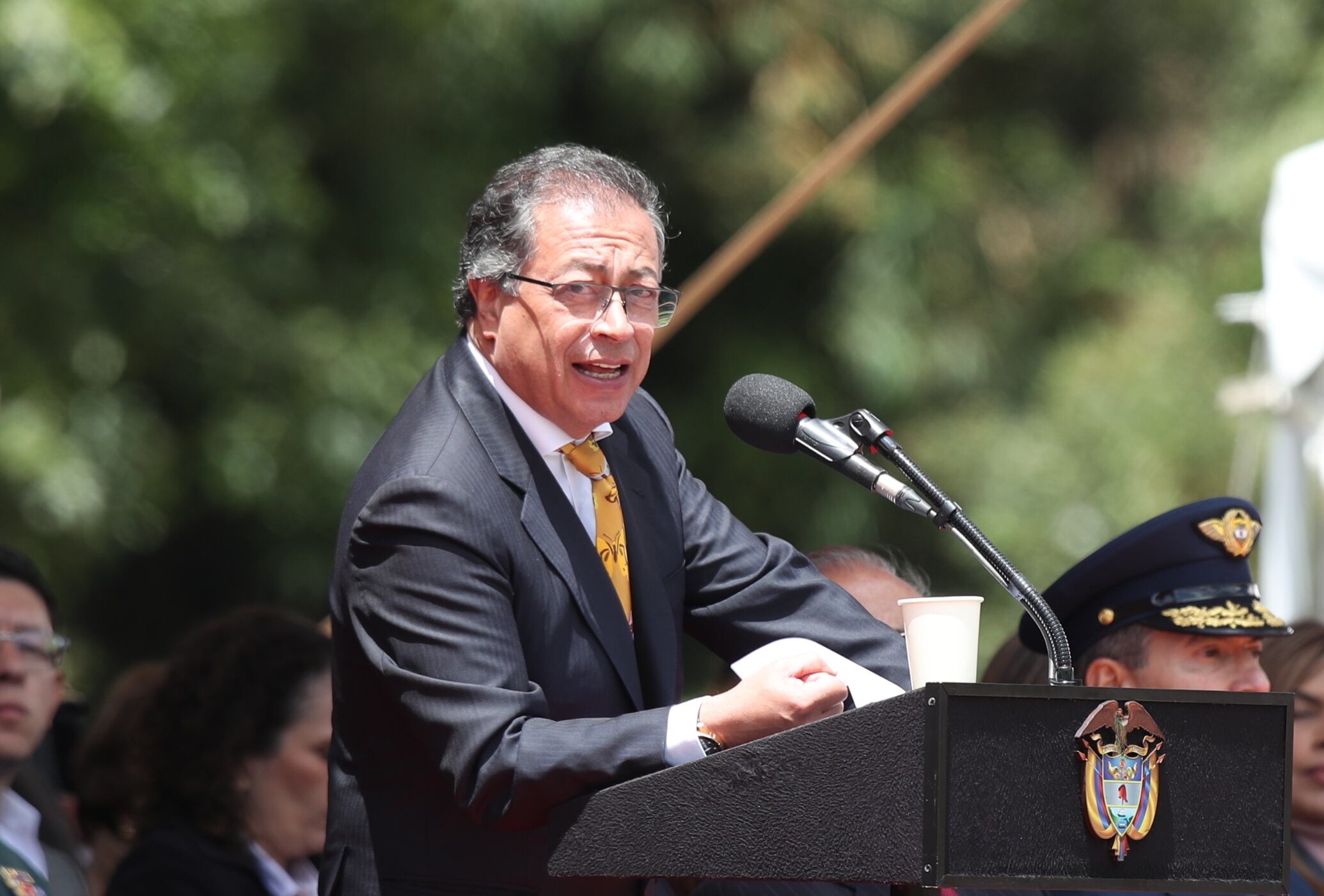conmemoración del 7 de agosto en el Puente de Boyacá con el presidente Gustavo Petro