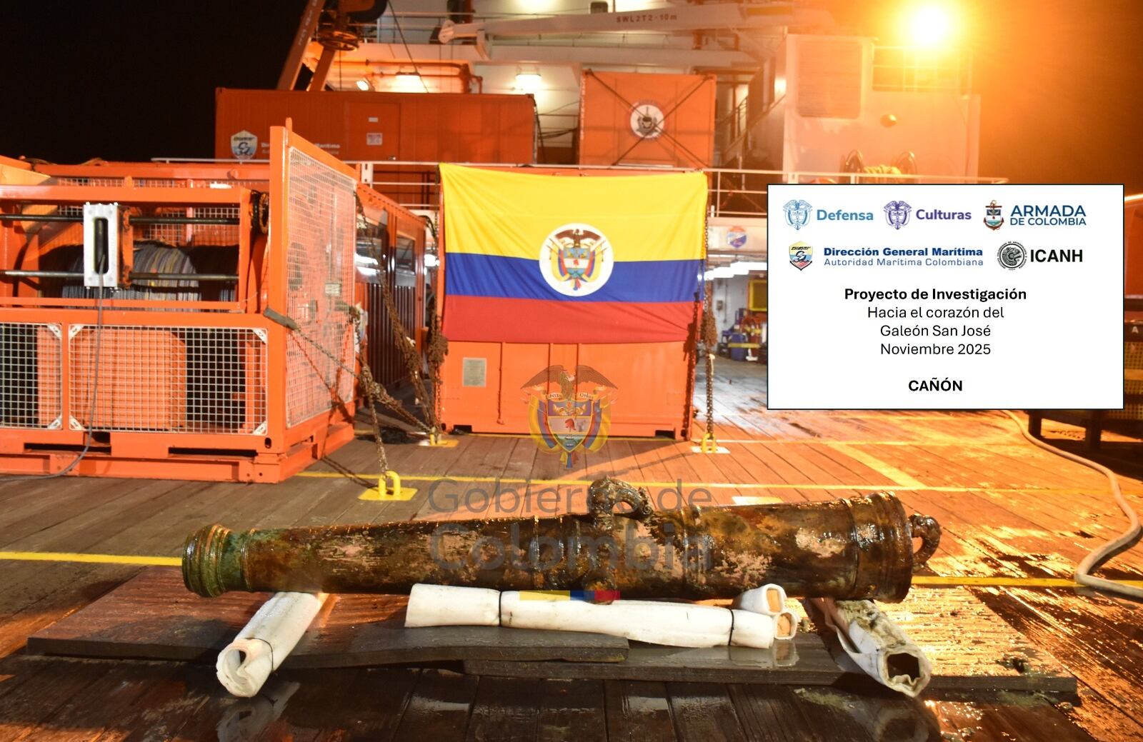 Objetos recuperados del galeón San José