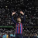 Gerard Piqué en su despedida como futbolista profesional.