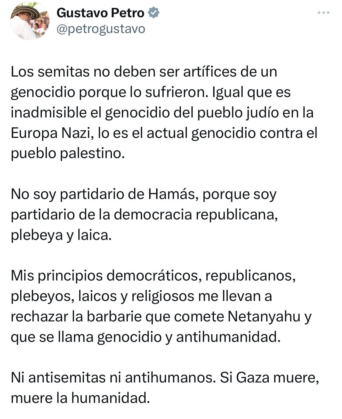 Mensaje presidente Gustavo Petro