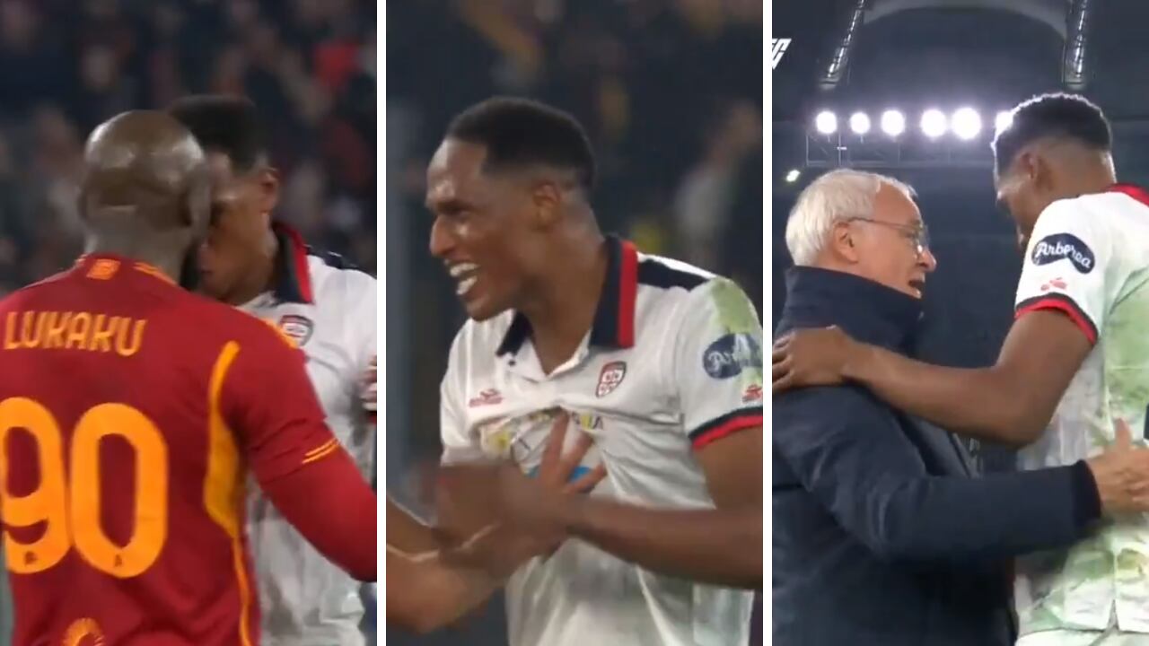 Yerry Mina salió abucheado del estadio Olímpico de Roma