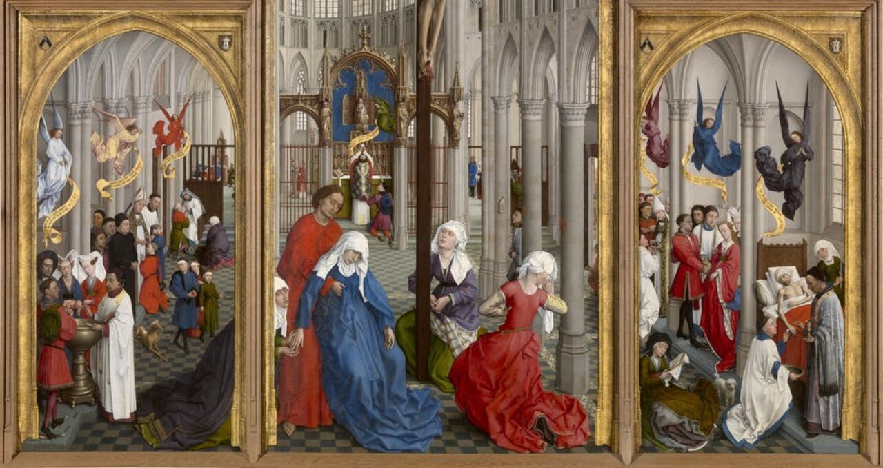 Tríptico de los Siete Sacramentos (Rogier van der Weyden, hacia 1440-1445).