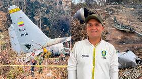 El secretario de gobierno de Puerto Leguizamo, Carlos Arbey Claros, uno de los primeros en llegar a la tragedia.