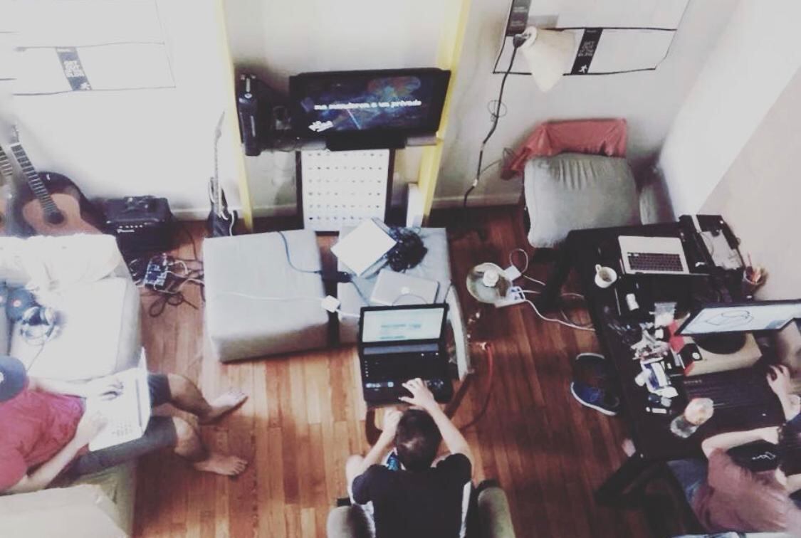 Fotografía del equipo de Dondo en sus inicios.