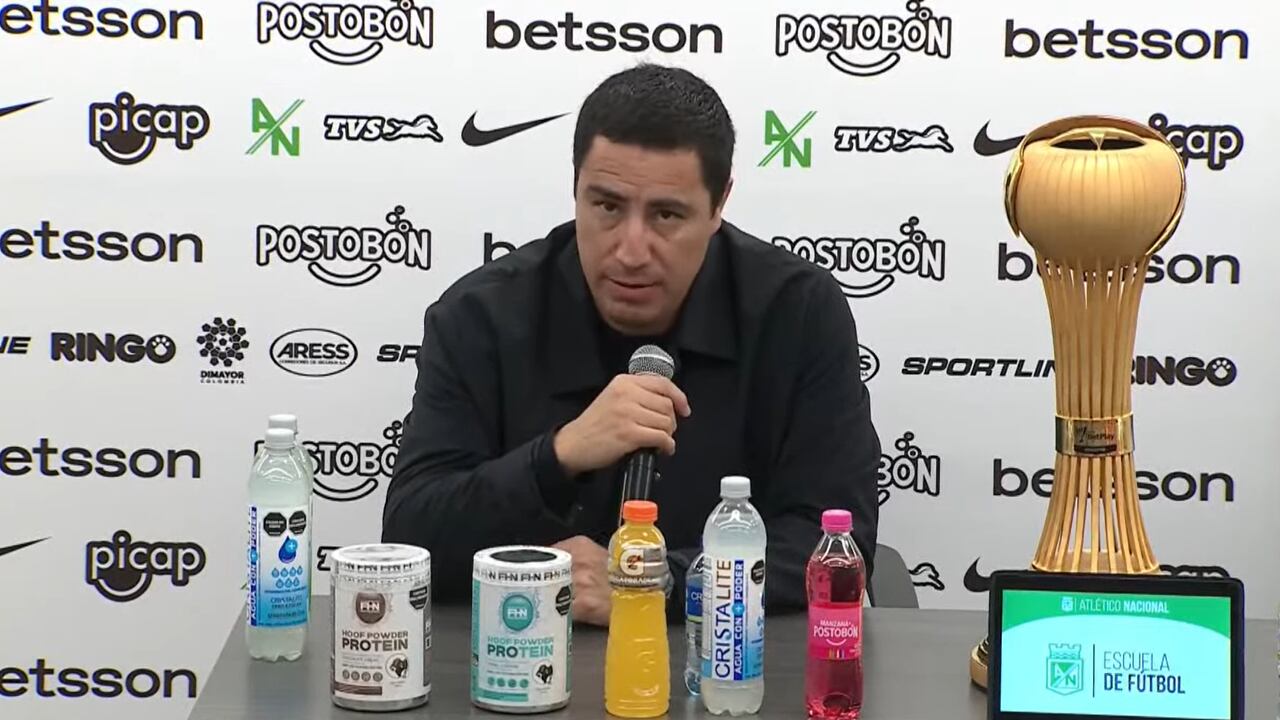 Efraín Juárez en la rueda de prensa como campeón de Liga Betplay