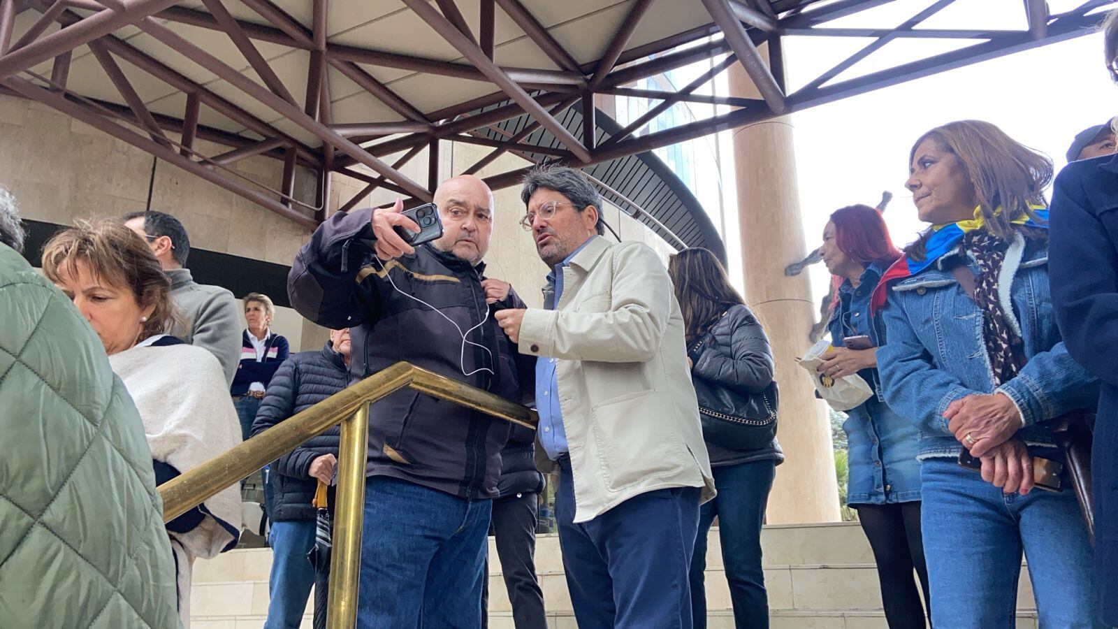 Este sábado, 17 de febrero, se realizó un plantón frente a la sede de la ONU en Bogotá, en defensa de la Corte Suprema de Justicia.