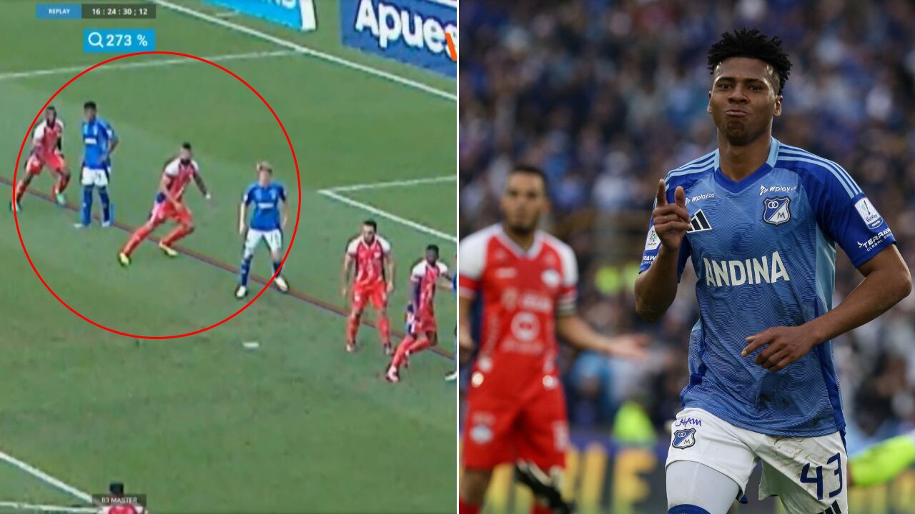 Anulación polémica de gol para Alianza vs. Millonarios