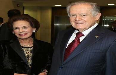 Fanny de Sarmiento y Luis Carlos Sarmiento.