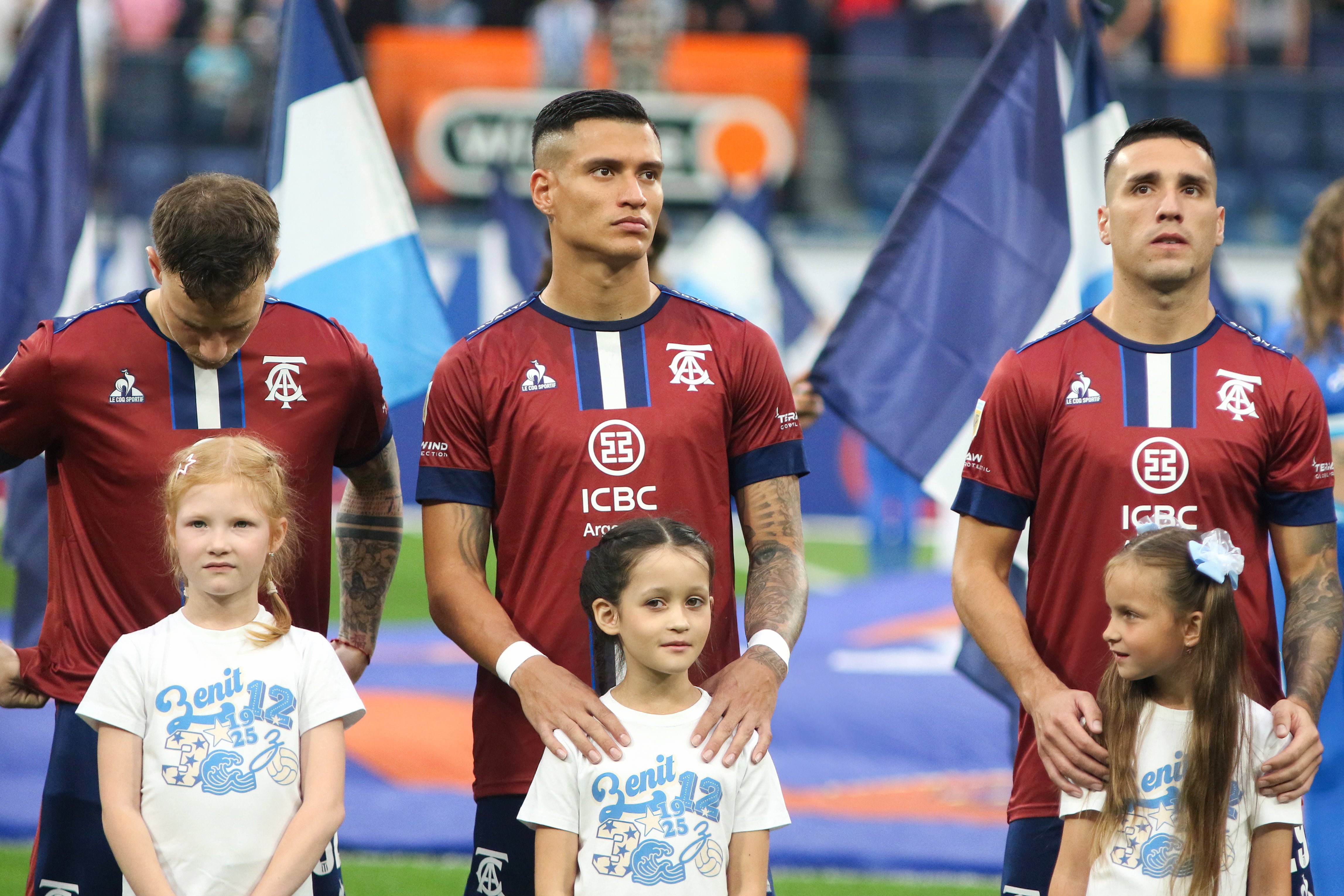 Juan Camilo Portilla (centro) milita en Talleres de Córdoba