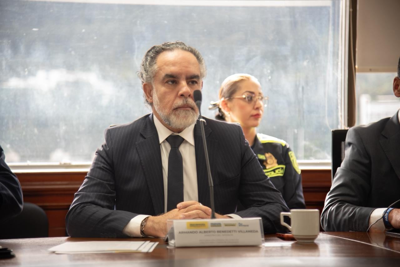 El ministro del Interior, Armando Benedetti.