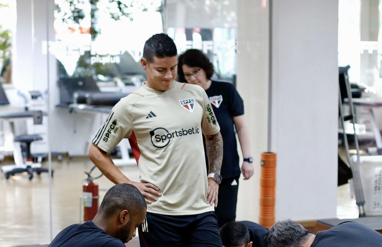 James Rodríguez con Sao Paulo.