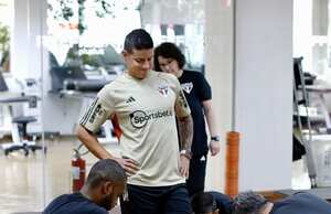James Rodríguez con Sao Paulo.