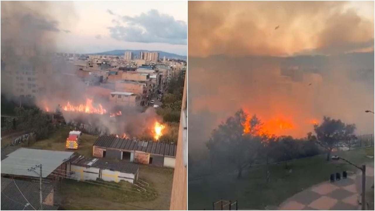 Bomberos de Bogotá controlan incendio Kennedy