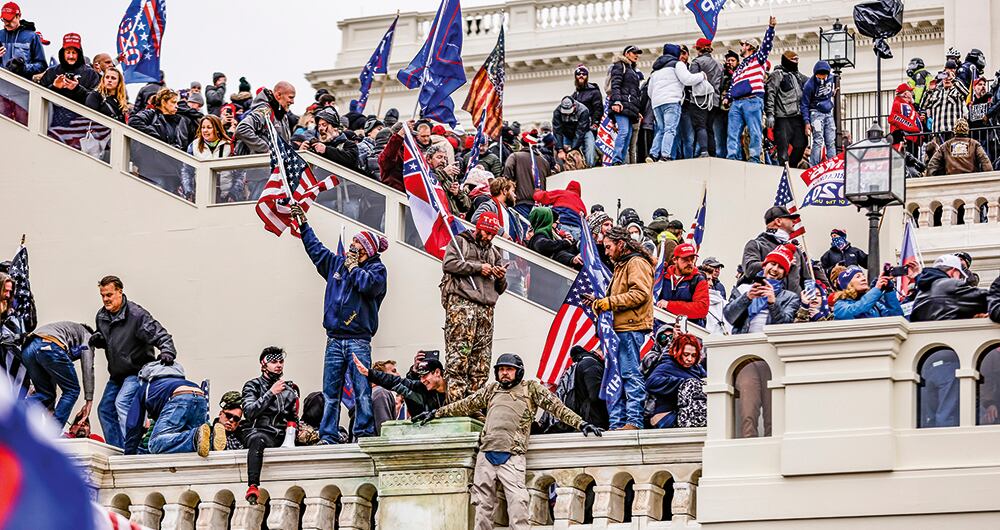 La toma del Capitolio de parte de los seguidores de Trump fue un punto de inflexión para la democracia estadounidense. Foto: Getty